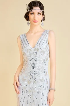 BABEYOND Evening Dresses | Wedding Dresses<Glamorous Peacock Sequin Slit Evening Gown