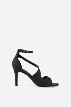 BABEYOND Shoes | Vintage<Glitter Open Toe Retro High Heels