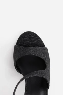 BABEYOND Shoes | Vintage<Glitter Open Toe Retro High Heels