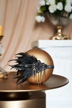BABEYOND Feather | Chain<Glitter Rhinestone Chain Headband