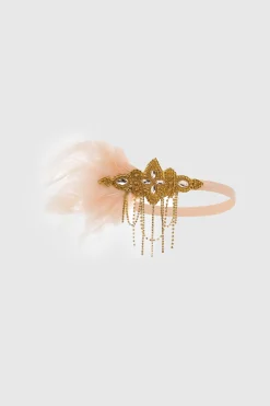 BABEYOND Feather | Chain<Glitter Rhinestone Chain Headband
