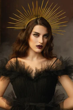 BABEYOND Halo Crown<Glittering Greek Goddess Sunburst Halo Crown
