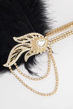 BABEYOND Feather | Rhinestone<Gorgeous Feather Rhinestone Headband