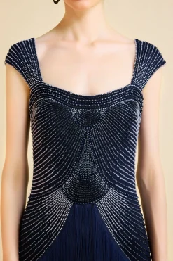 BABEYOND Evening Dresses | Sequin<Graceful Gradient Bead Fringe Evening Gown