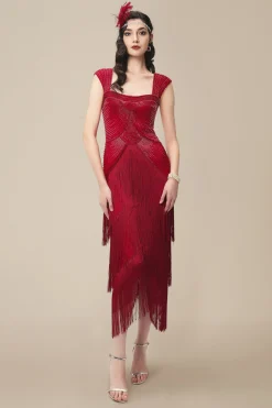 BABEYOND Evening Dresses | Sequin<Graceful Gradient Bead Fringe Evening Gown