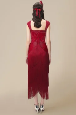 BABEYOND Evening Dresses | Sequin<Graceful Gradient Bead Fringe Evening Gown