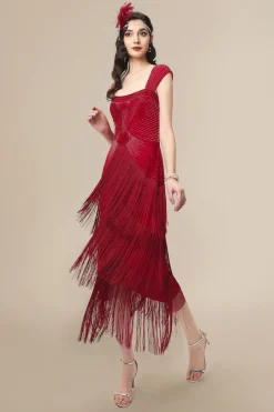 BABEYOND Evening Dresses | Sequin<Graceful Gradient Bead Fringe Evening Gown
