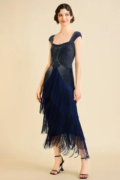BABEYOND Evening Dresses | Sequin<Graceful Gradient Bead Fringe Evening Gown