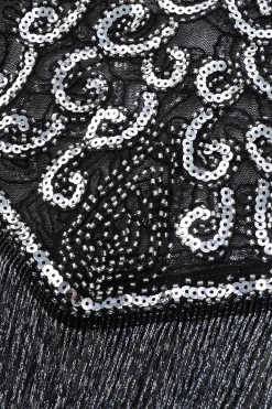 BABEYOND Shawls & Scarves<Heart Shaped Long Fringed Sequin Shawl