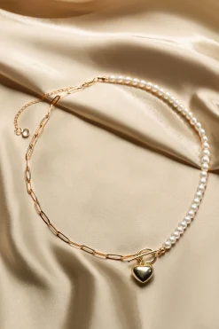 BABEYOND Necklaces | Pearl<Heart-Shaped Pendant Pearl Necklace