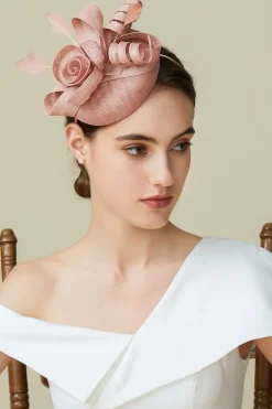 BABEYOND Fascinators<Lofty Pillbox Rose Fascinator