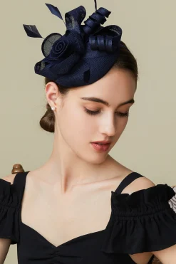 BABEYOND Fascinators<Lofty Pillbox Rose Fascinator