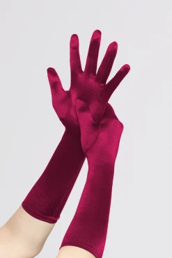 BABEYOND Gloves | Flapper<15" Long Satin Stretchy Flapper Gloves