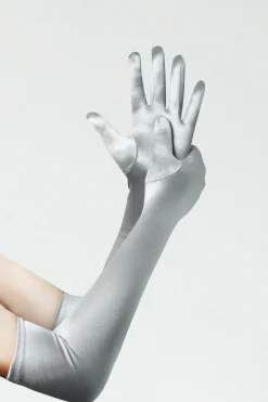 BABEYOND Gloves | Vintage<21.6" Long Satin Stretchy Flapper Gloves