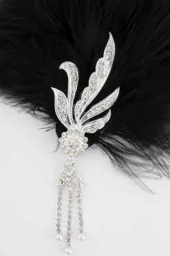 BABEYOND Feather | Feather<Luxurious Beaded Feather Hair Clip