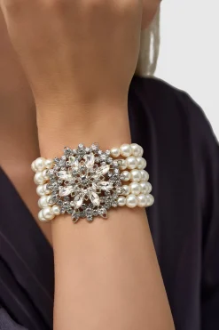BABEYOND Bracelets | Pearl<Multilayer Zircon Pearl Elastic Bracelet