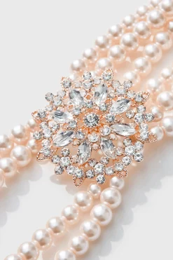BABEYOND Bracelets | Pearl<Multilayer Zircon Pearl Elastic Bracelet