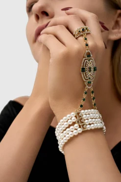 BABEYOND Bracelets | Pearl<Multi-Layered Crystal Beaded Pearl Bracelet