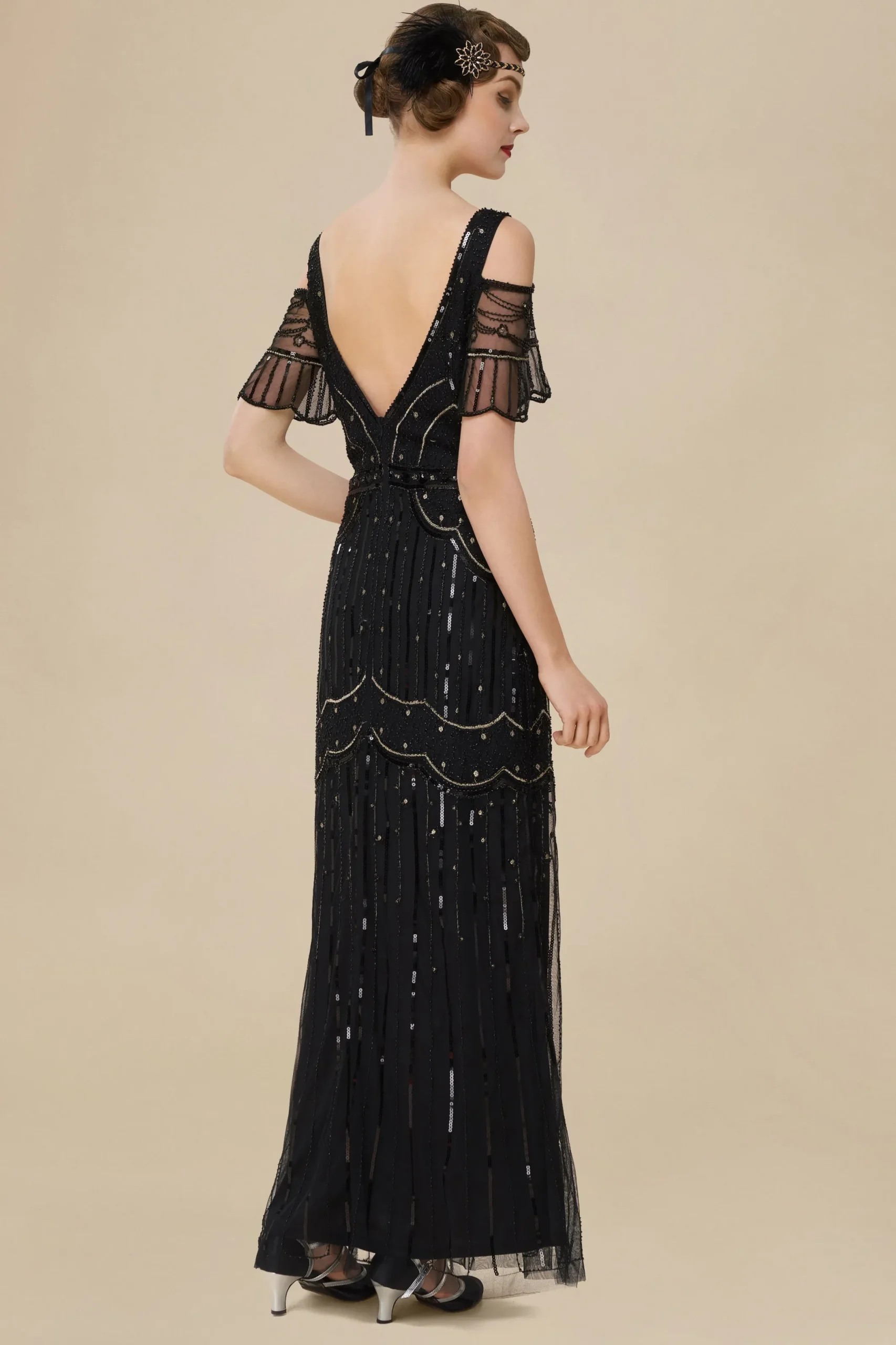 BABEYOND Sequin | Evening Dresses<Off Shoulder Cutout Mermaid Prom Dress
