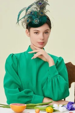 BABEYOND Fascinators<Peacock Feather Flapper Fascinator