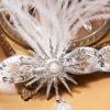 BABEYOND Feather | Feather<Pearl Studded Sequin Feather Headpiece