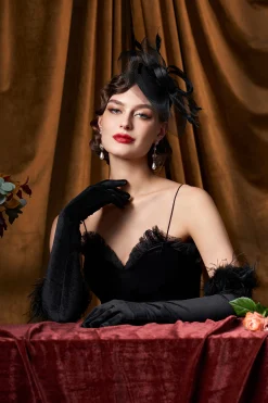 BABEYOND Fascinators<Pillbox Feather Bow Knot Fascinator