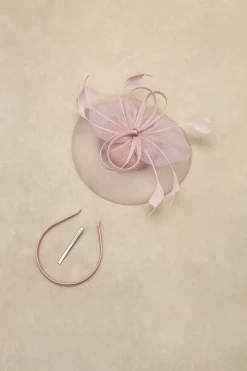 BABEYOND Fascinators<Pillbox Feather Bow Knot Fascinator