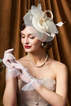 BABEYOND Fascinators<Pillbox Feather Bow Knot Fascinator