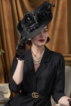 BABEYOND Fascinators<Pillbox Flower Flapper Fascinator