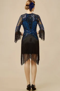 BABEYOND Flapper Dresses | Fringe<Princesse Tam Tam Art Deco Fringe Flapper Dress