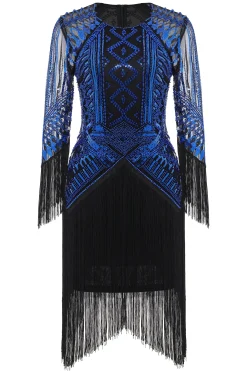 BABEYOND Flapper Dresses | Fringe<Princesse Tam Tam Art Deco Fringe Flapper Dress