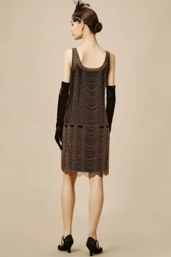 BABEYOND Flapper Dresses | Sequin<Princesse Tam Tam Decadent Draped Flapper Dress