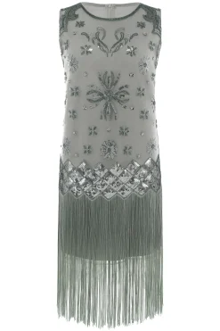 BABEYOND Flapper Dresses | Day Dresses<Princesse Tam Tam Floral Beading H-line Dress