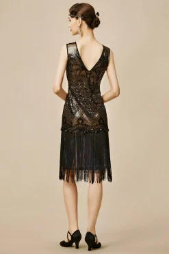 BABEYOND Flapper Dresses | Fringe<Princesse Tam Tam Sequins Fringe Flapper Dress