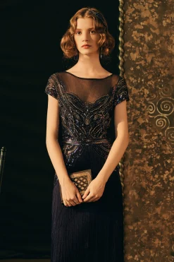 BABEYOND Evening Dresses | Formal Dresses<Radiant Iridescent Sequin Fringe Evening Gown