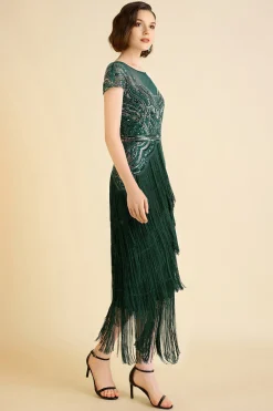 BABEYOND Evening Dresses | Formal Dresses<Radiant Iridescent Sequin Fringe Evening Gown