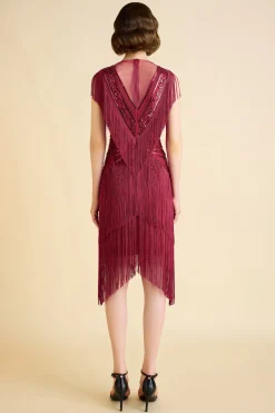 BABEYOND Flapper Dresses | Fringe<Radiant Sequin-Embellished Fringe Flapper Dress