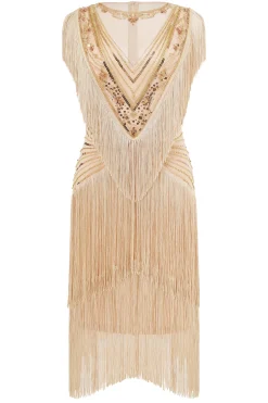 BABEYOND Flapper Dresses | Fringe<Radiant Sequin-Embellished Fringe Flapper Dress