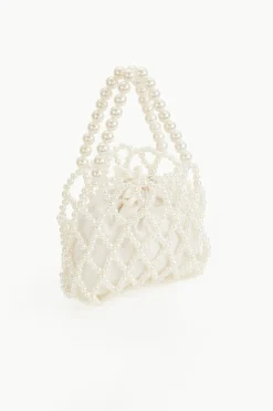 BABEYOND Handbags | Pearl<Reticulated Beaded Pearl Bucket Purse