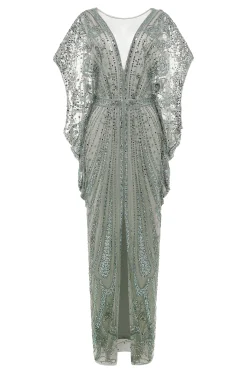 BABEYOND Evening Dresses | Sequin<Retro Batwing Sleeve Sequin Evening Gown