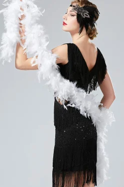 BABEYOND Shawls & Scarves | Vintage<Retro Chandelle Fluffy Feather Boa