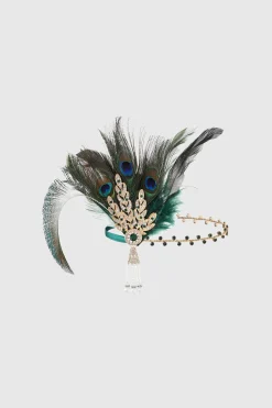 BABEYOND Feather | Rhinestone<Retro Feather Gatsby Headband