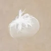 BABEYOND Fascinators<Retro Mesh Feather Beaded Fascinator