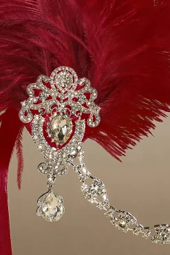 BABEYOND Rhinestone | Feather<Retro Ostrich Feather Headband