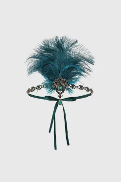 BABEYOND Rhinestone | Feather<Retro Ostrich Feather Headband