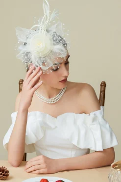 BABEYOND Fascinators<Retro Polka Dot Veil Derby Fascinator