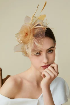 BABEYOND Fascinators<Retro Polka Dot Veil Derby Fascinator