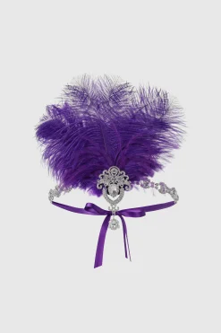 BABEYOND Feather | Rhinestone<Retro Rhinestone Ostrich Feather Headband