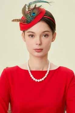 BABEYOND Fascinators | Vintage<Retro Tea Party Feather Fascinator