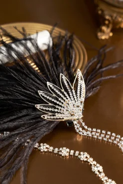 BABEYOND Feather | Chain<Rhinestone Beaded Feather Headband